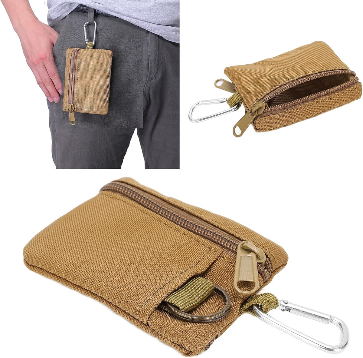 TACTICAL CASE MOLLE MINI PORTABLE FOR COIN CARDS SACHET Color transparent