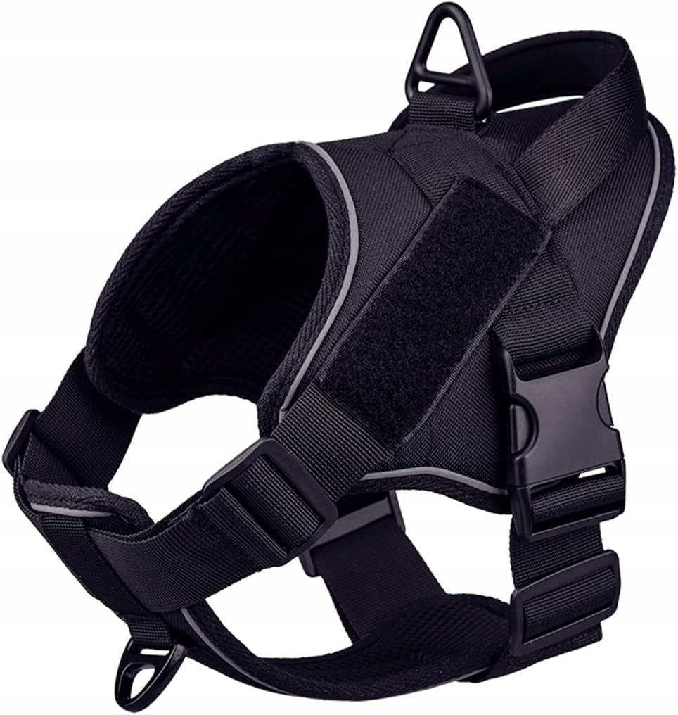 TACTICAL DOG HARNESS LIGHT STRONG ADJUSTABLE WITH PICK-UP M