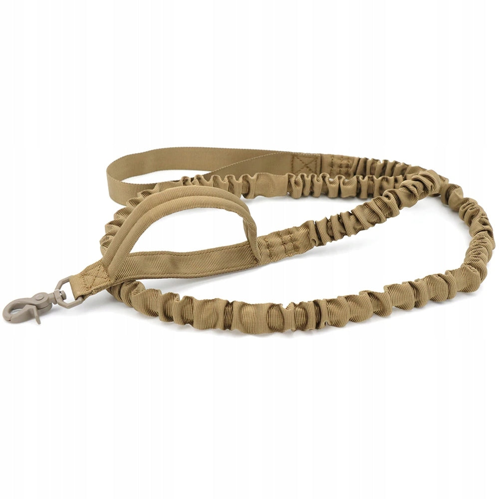 TACTICAL LEASH for DOG Bungee Handle Stretched Training