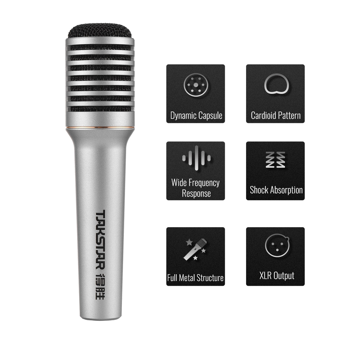 TAKSTAR TA-68 professional dynamic handheld microphone MH