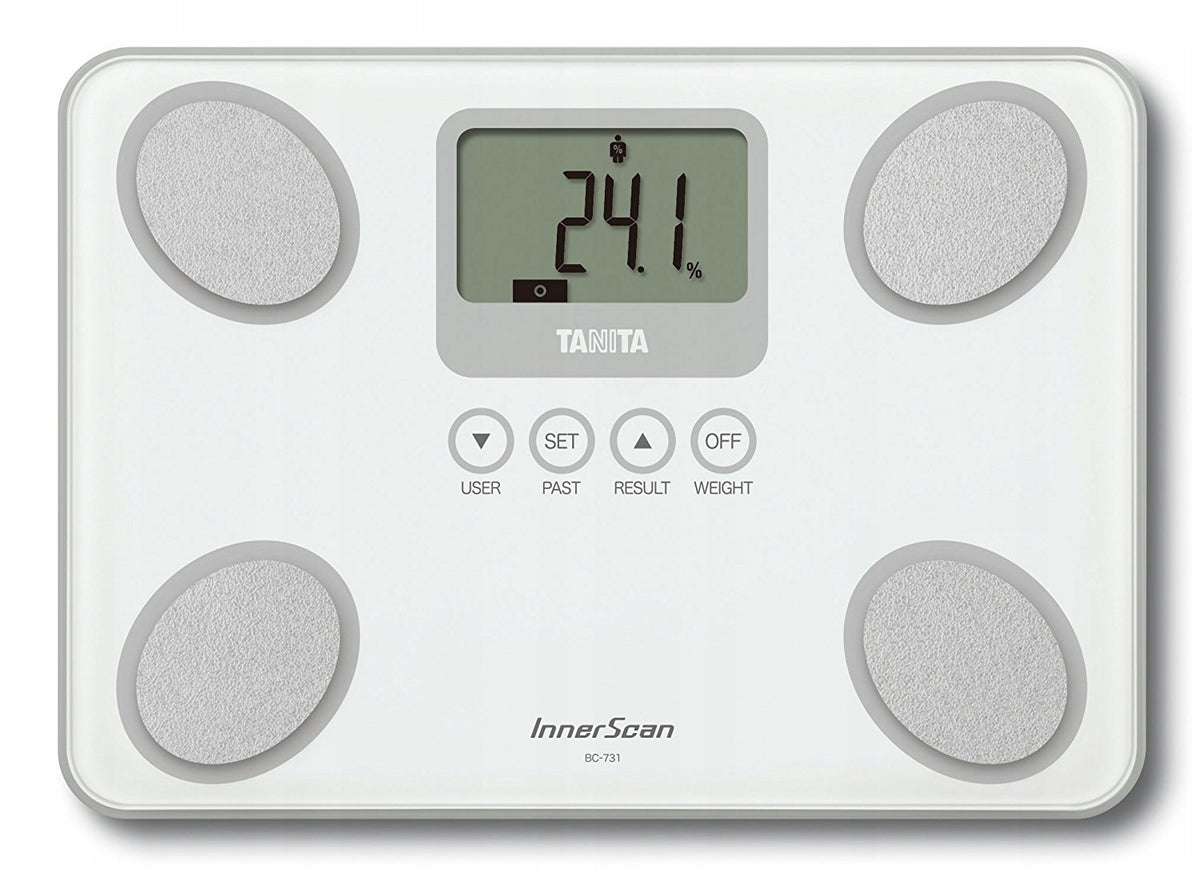 TANITA BC-731 Compact Body Analysis Scale LCD 10 Measurements White
