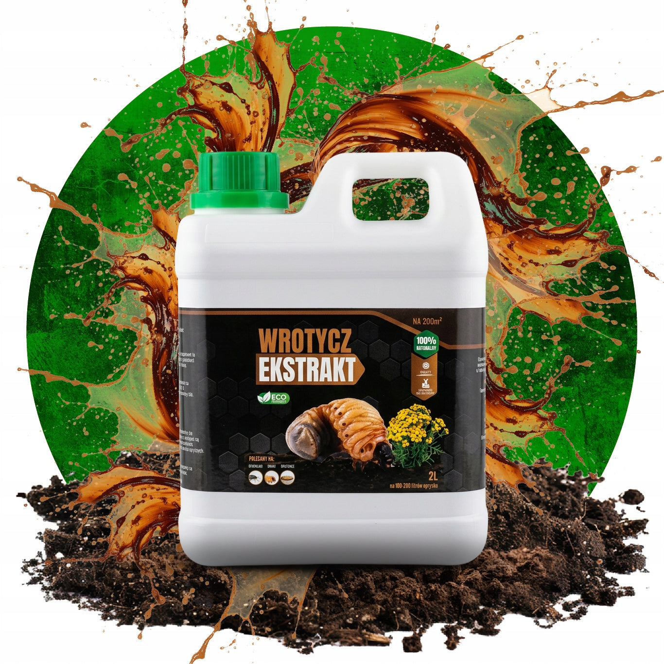 TANSY EXTRACT 2l FIGHTS SWELLING WIRE BLADES IN THE SOIL AT 200m2 Manufacturer code ŚRODEK OPRYSK NA SZKODNIKI W TRAWIE TRAWNIKU