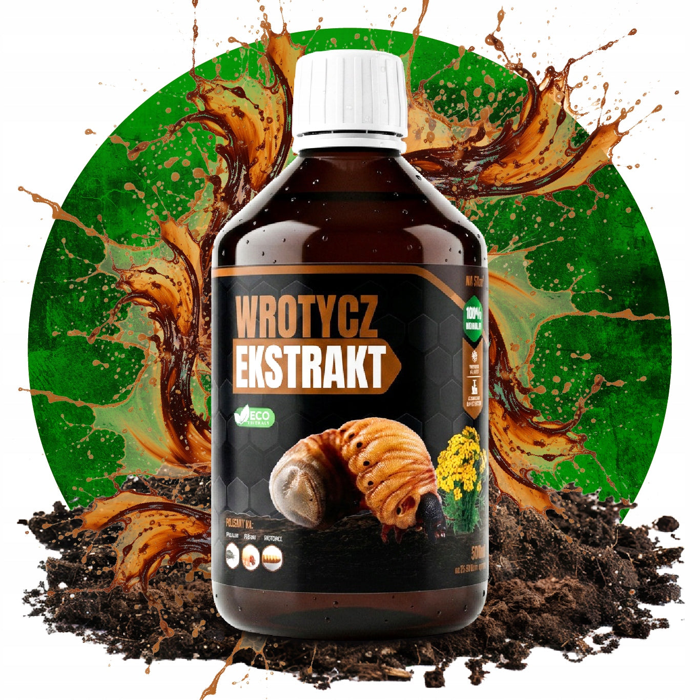 TANSY EXTRACT 500ml FOR SHOOTS SWELLING WIRE IN SOIL 0,5l per 50m2 Manufacturer code ŚRODEK OPRYSK NA SZKODNIKI W TRAWNIKU TRAWIE