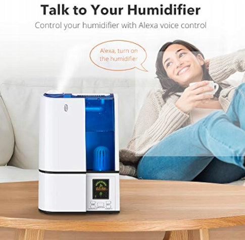 TAOTRONICS Air humidifier TT-AH001 ULTRASONIC LED 4L white Dominant color white