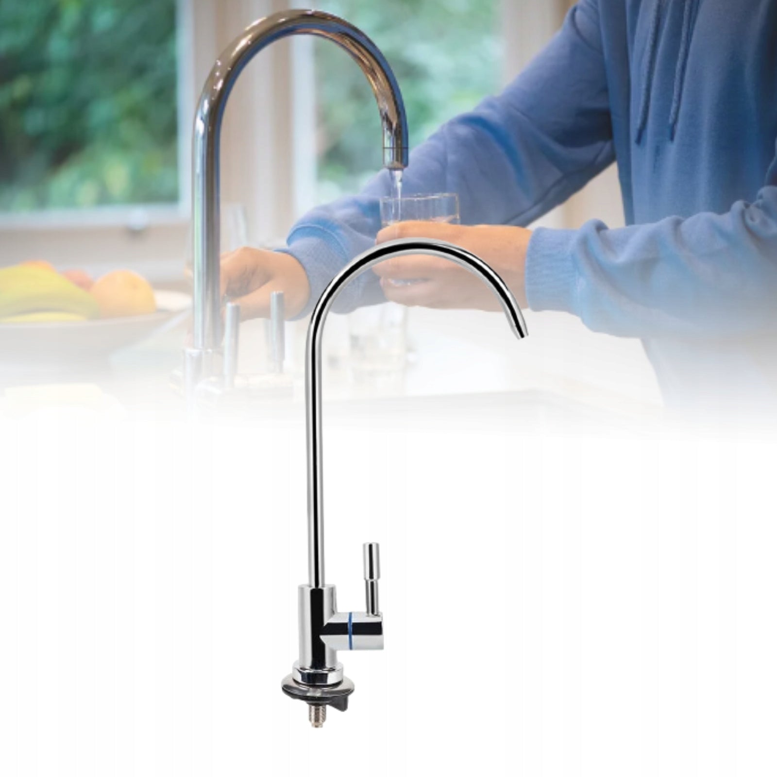 TAP WITH FILTER FOR DRINKING WATER FOR FILTERED WATER AND REVERSE OSMOSIS Manufacturer code JY38843