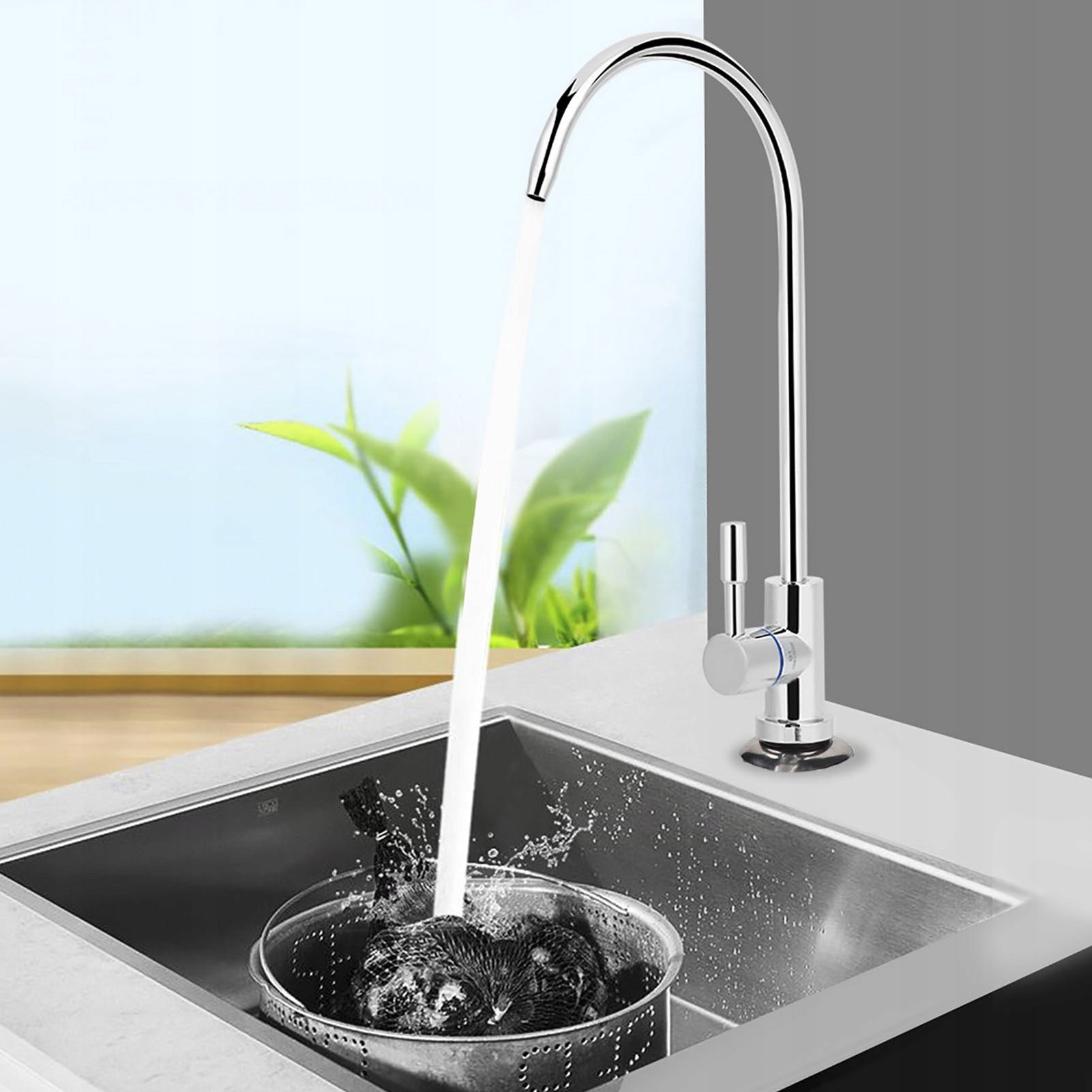 TAP WITH FILTER FOR DRINKING WATER FOR FILTERED WATER AND REVERSE OSMOSIS