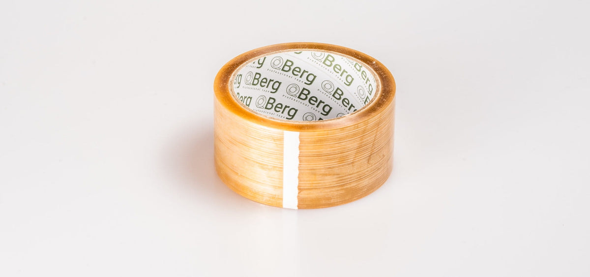 TAPE BERG SOLVENT TRANSPARENT 75MMX60M