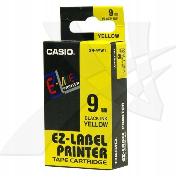 TAPE CASIO XR9YW1 XR9YW1 9mm YELLOW ORIGINAL CASIO Manufacturer code XR9YW1