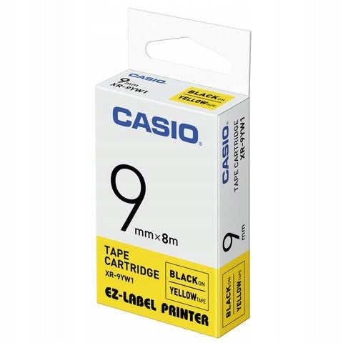 TAPE CASIO XR9YW1 XR9YW1 9mm YELLOW ORIGINAL CASIO