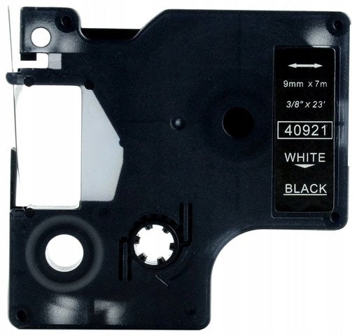 TAPE FOR DYMO LabelManager 9MM 7M BLACK D1 40921