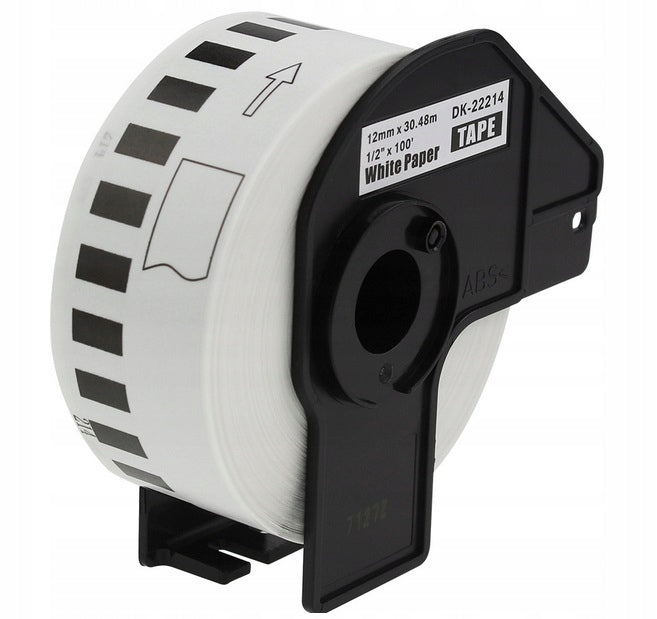 TAPE LABELS FOR BROTHER QL 12mmx30,48m DK22214