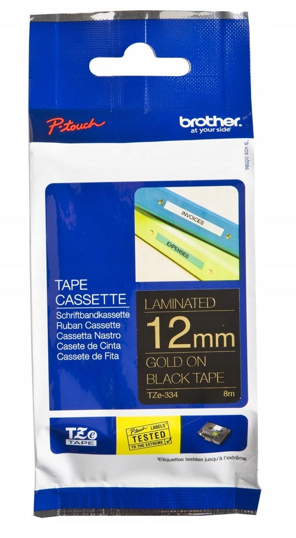 TAPE ORIGINAL BROTHER TZe-334 TZe334 12mm 8M