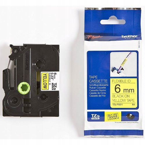 TAPE ORIGINAL BROTHER TZe-FX611 6mm 8M FLEXIBLE