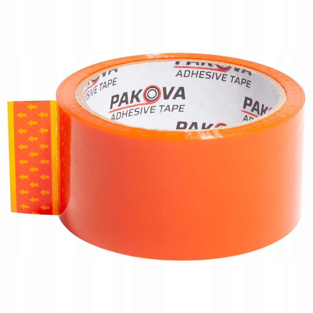 TAPE PAKOVA 48/50y 45m ADHESIVE ORANGE STRONG