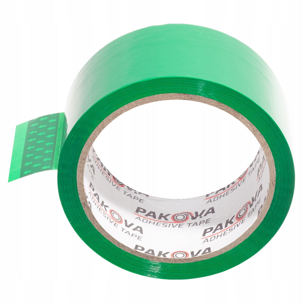 TAPE PAKOVA 48/50y ADHESIVE GREEN STRONG Width 48 mm