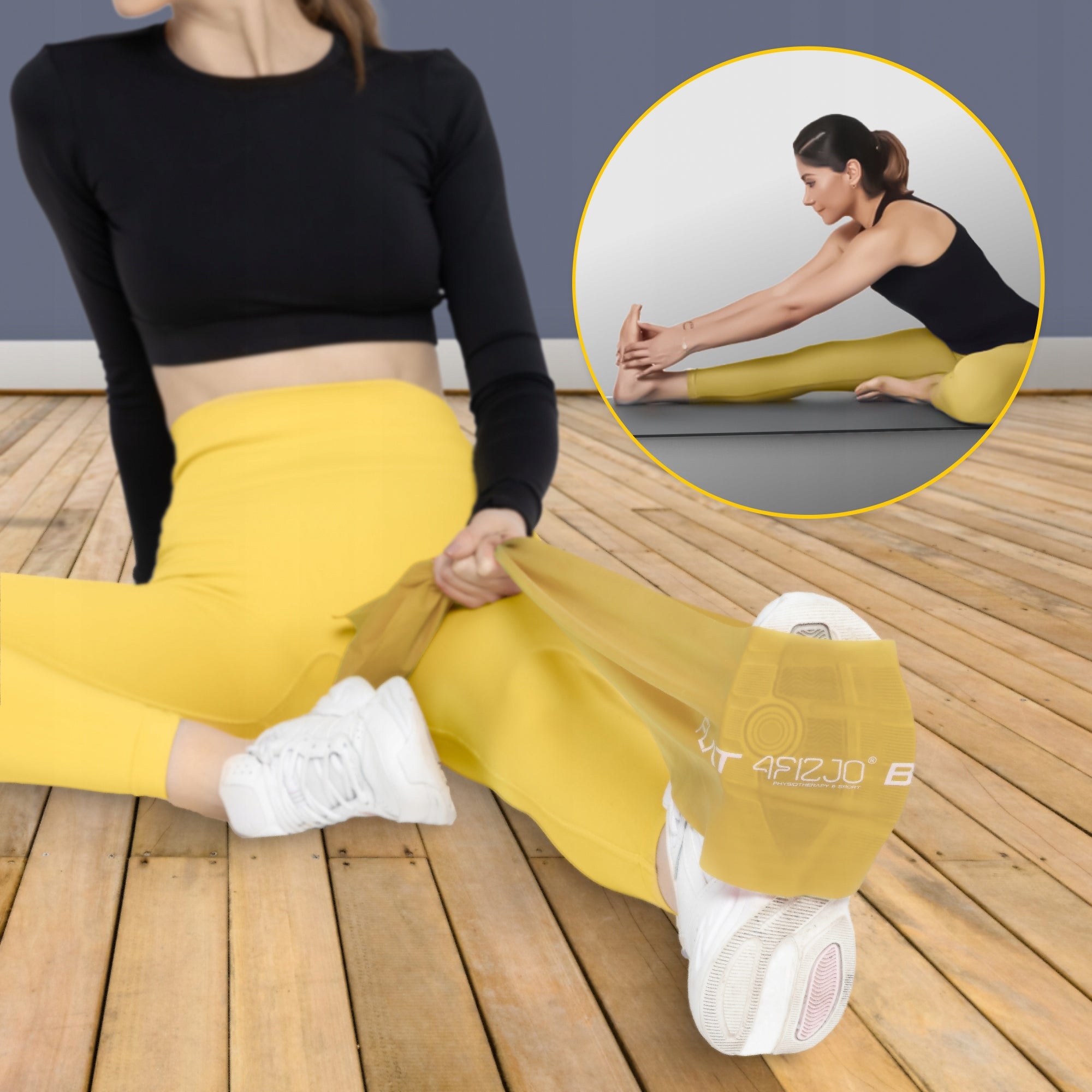 TAPE REHABILITATION RUBBER FOR FLAT BAND EXERCISES 2M RESISTANCE VERY STRONG 7/7 Length 200 cm