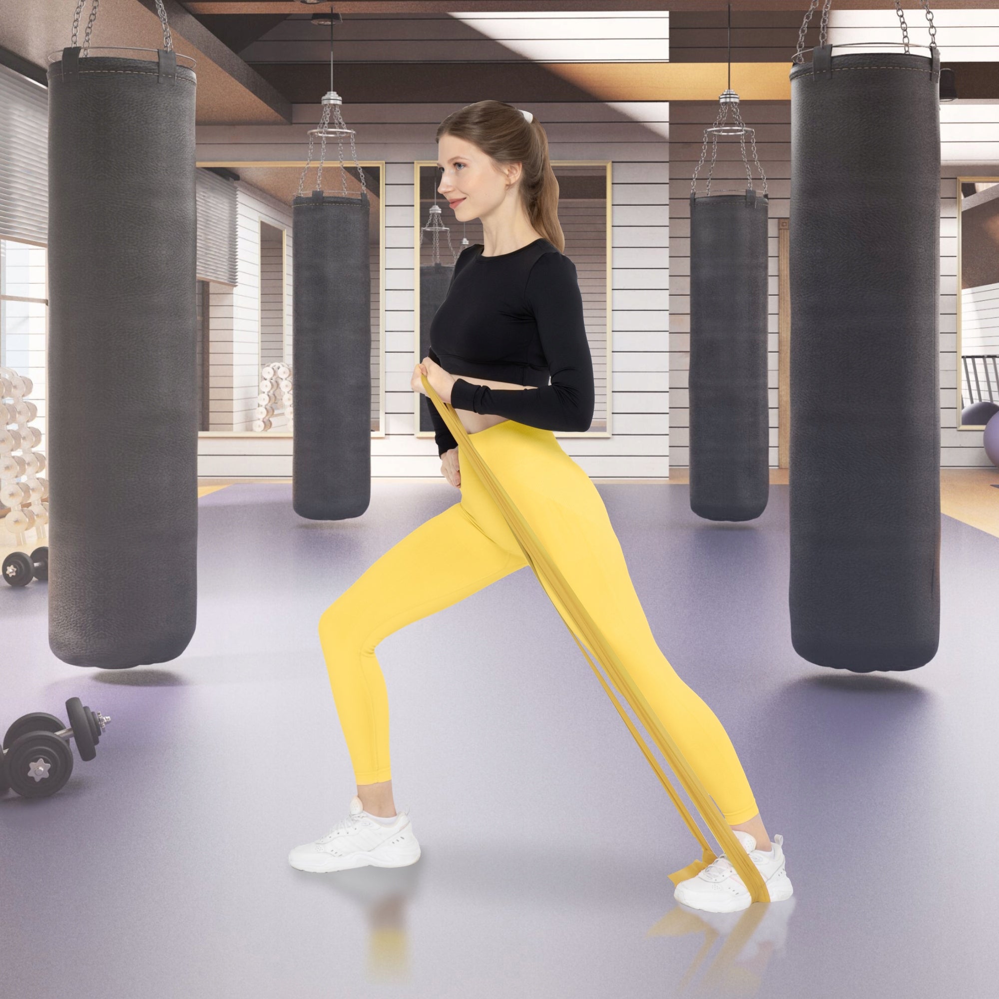 TAPE REHABILITATION RUBBER FOR FLAT BAND EXERCISES 2M RESISTANCE VERY STRONG 7/7 Width 150 mm
