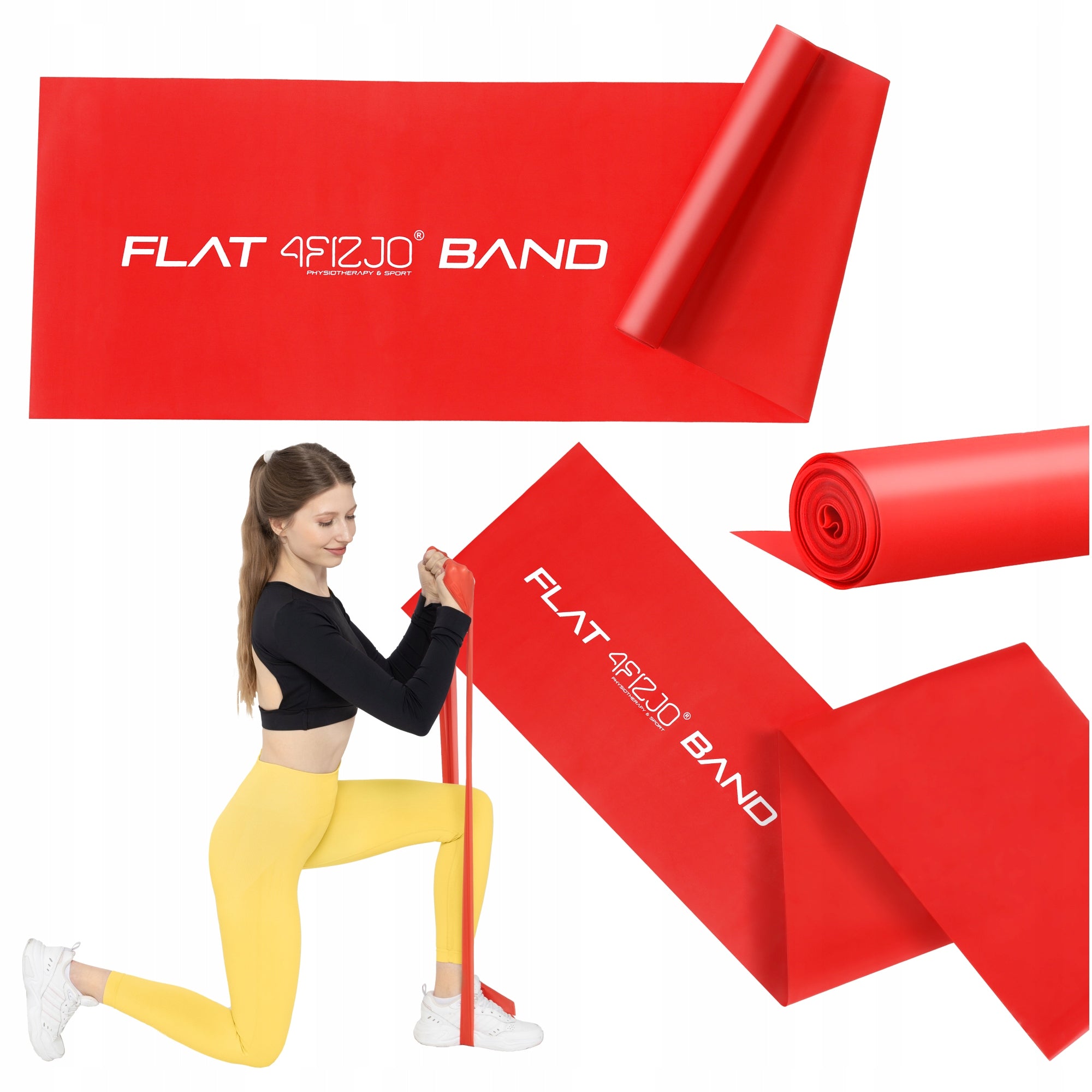 TAPE REHABILITATION RUBBER LOAD DURABLE FLAT BAND 2M RESISTANCE 2/7