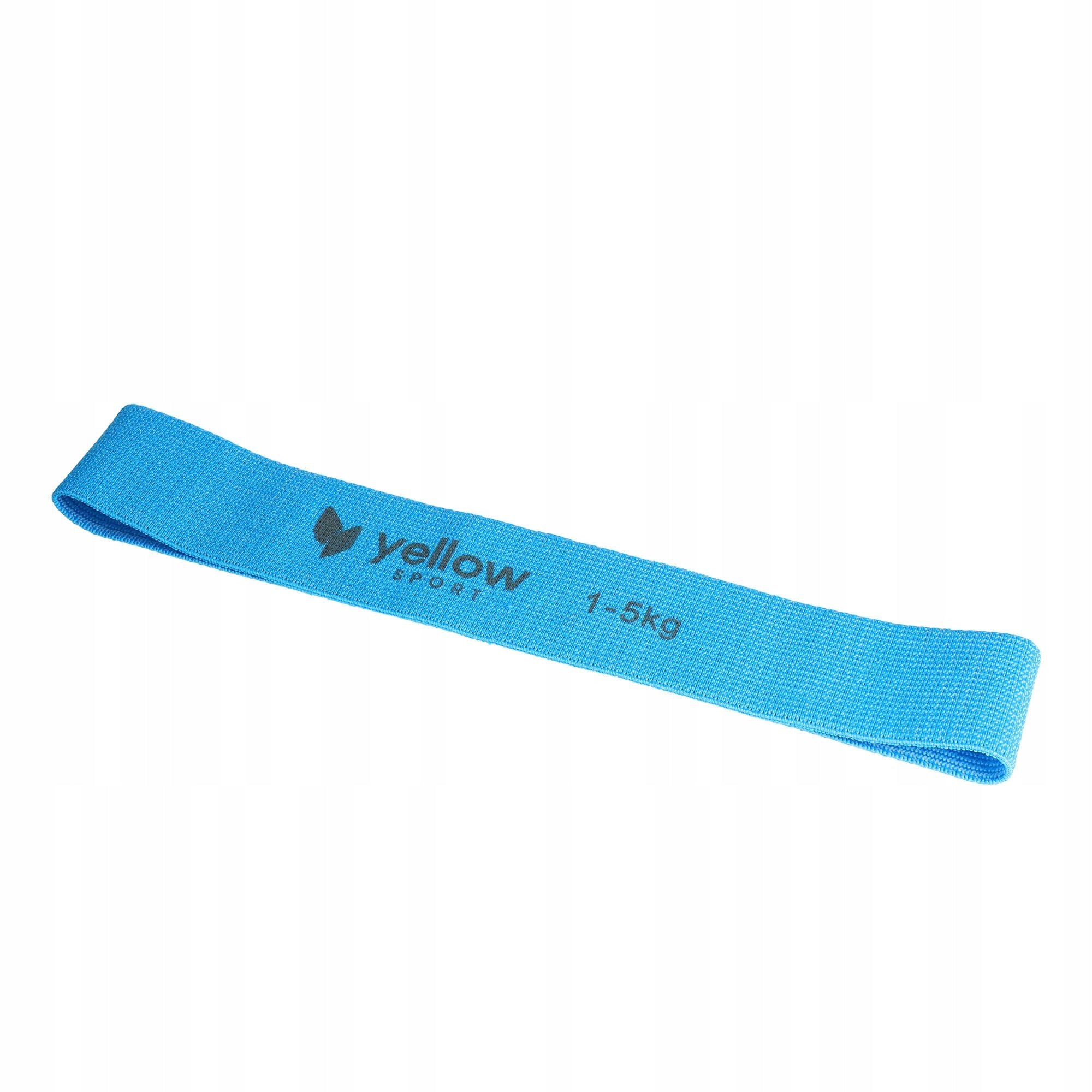 TAPE RUBBER Exercise loop FITNESS material - BLUE - RESISTANCE 1-5 KG Color blue