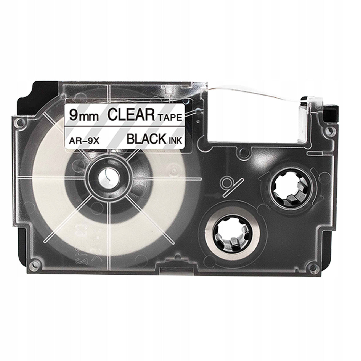TAPE for CASIO PT-9X XR-9X 9mmx8m Transparent