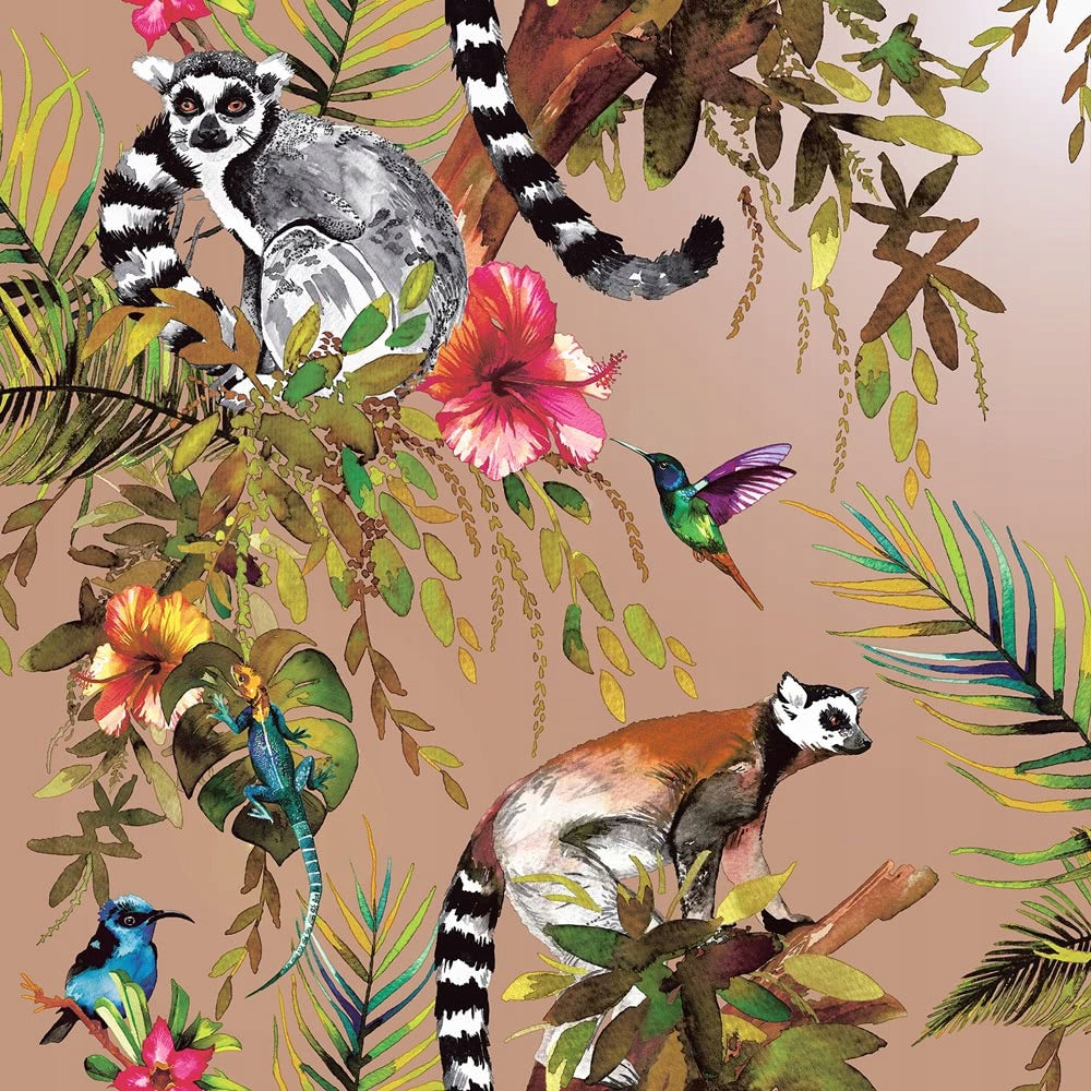 Duch Wallcoverings Tapete Lemur, roségoldene Farbe 