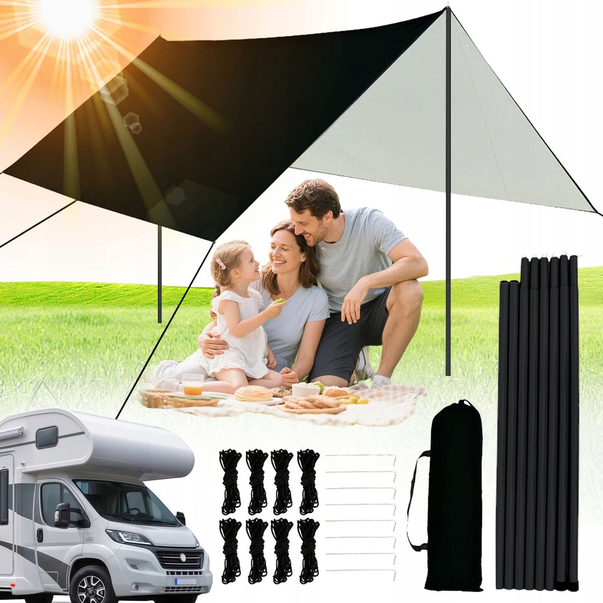 TARP HAMMOCK CAMPING SHEET ANTI-UV WATERPROOF CANOPY HIKING
