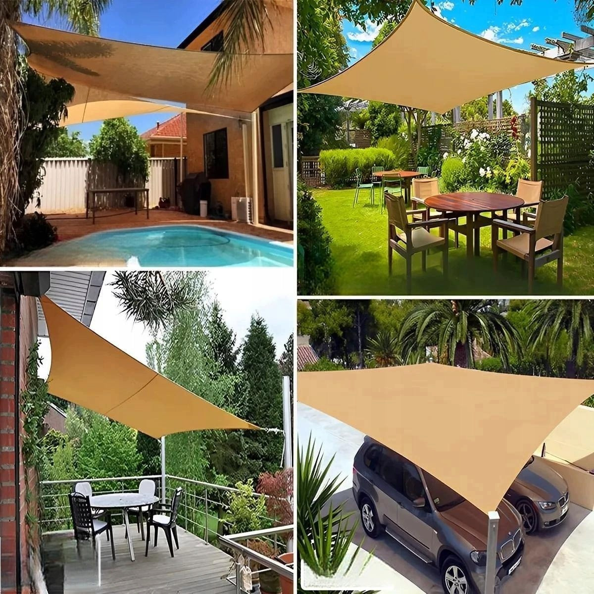 TARP SUN AWNING OXFORD 300X300CM UPF50 TENT TERRACE Manufacturer code MST_34804