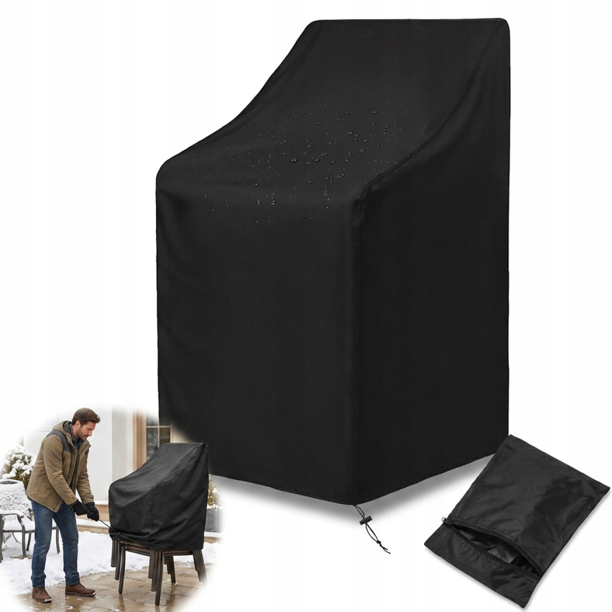 TARPAULIN COVER FOR GARDEN CHAIRS 65*65*120 CM