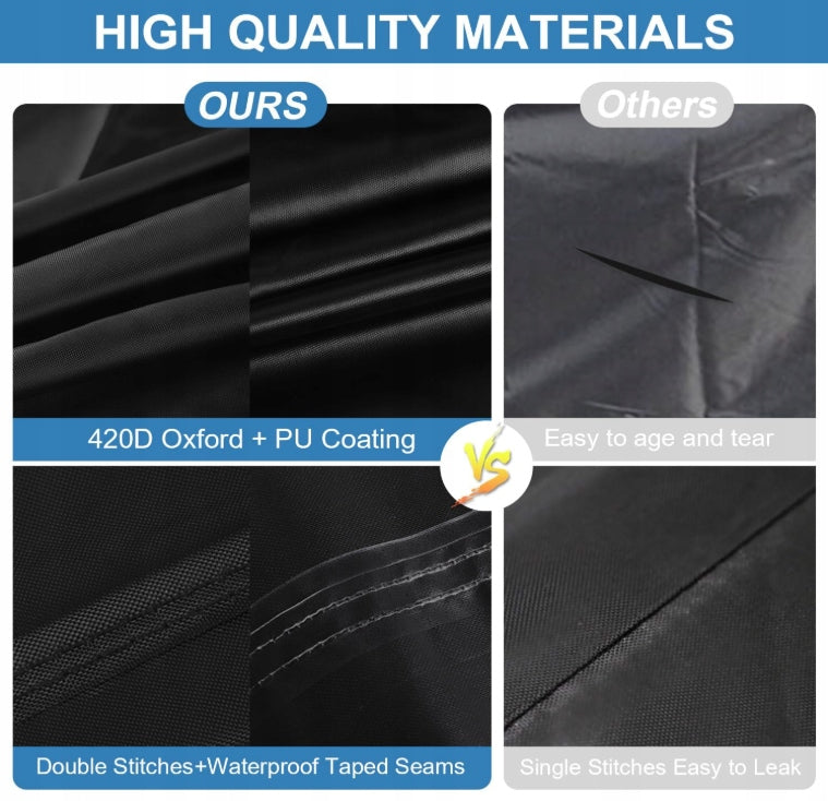 TARPAULIN COVER FOR GARDEN FURNITURE 80×80×80 CM WATERPROOF UV PROTECTION Length 80 cm