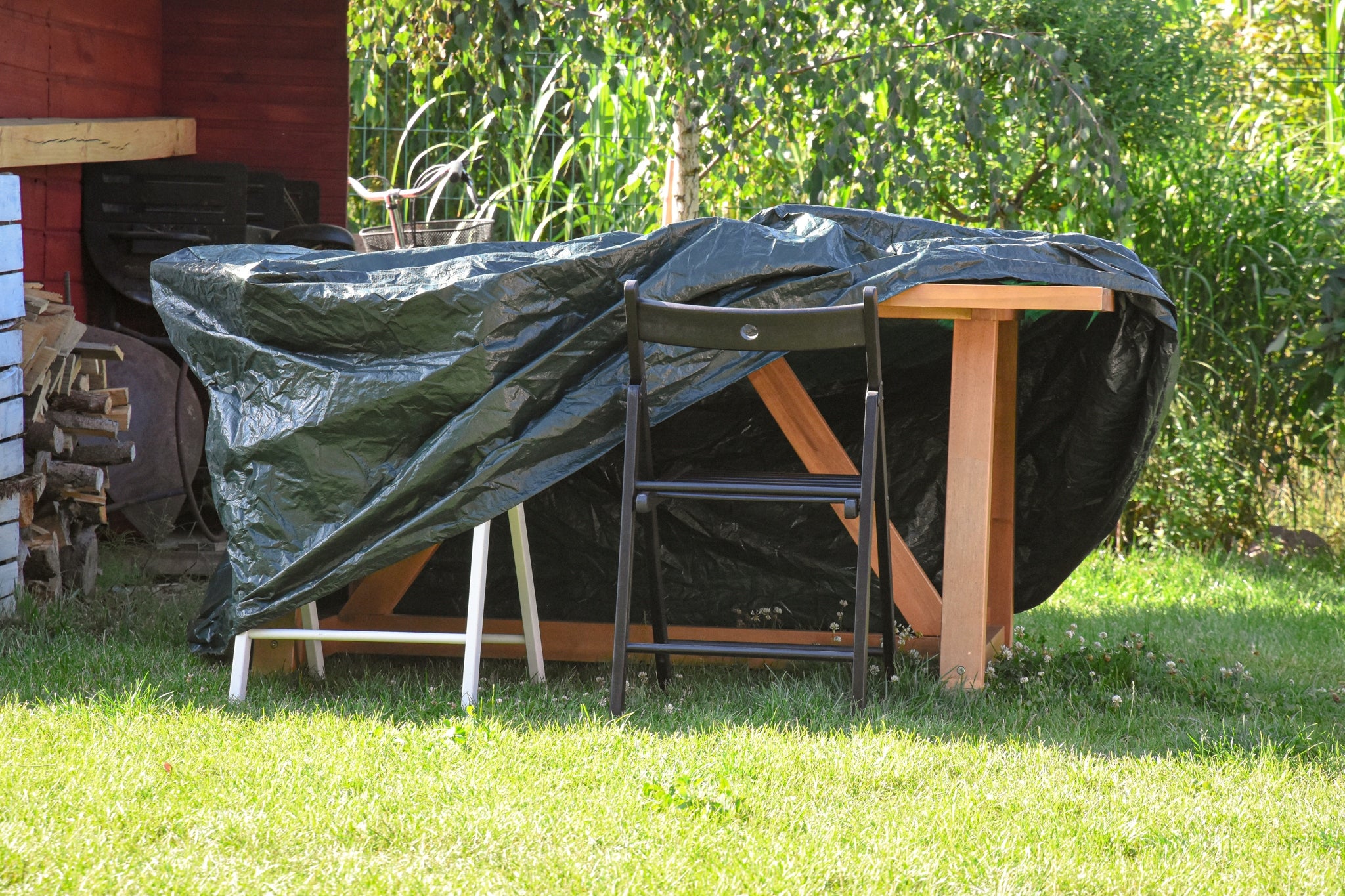 TARPAULIN COVER FOR TERRACE GARDEN FURNITURE 270x180x89cm WATERPROOF Length 270 cm