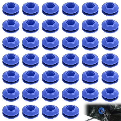 TARPAULIN EYELETS BLUE PLASTIC SET OF 30 PCS FOR HOME Brand no brand