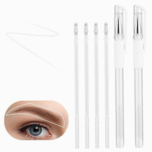 TATTOO MARKERS WASHABLE EYEBROW TEMPLATES DIY SET OF 2 PIECES