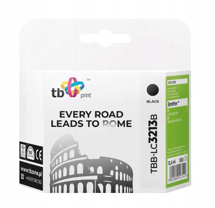 TB PRINT Ink for Brother DCP-J722DW Black TBB-LC3213B 100% new