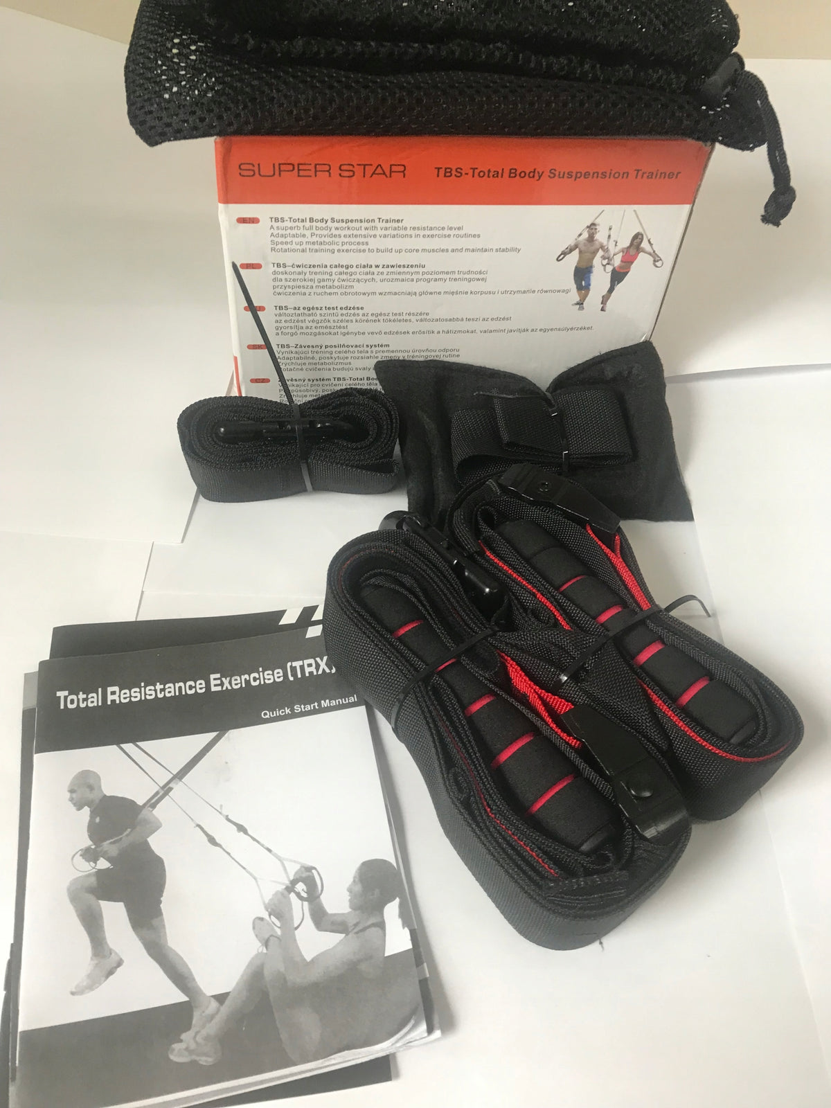 TBS Exercise Tape Ropes Black