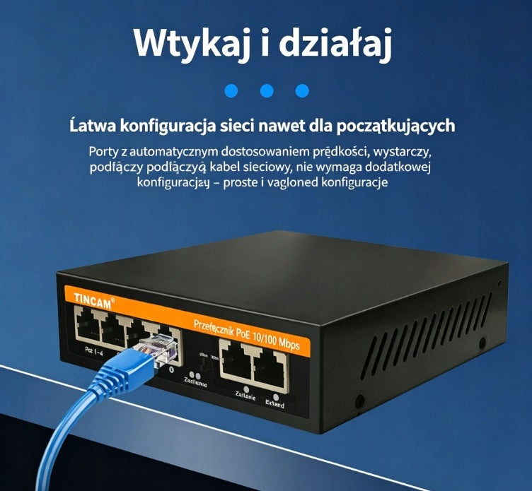 TCE-PS4306N6 6-Port 100Mbps 65W POE Switch Manufacturer code 4016406826966