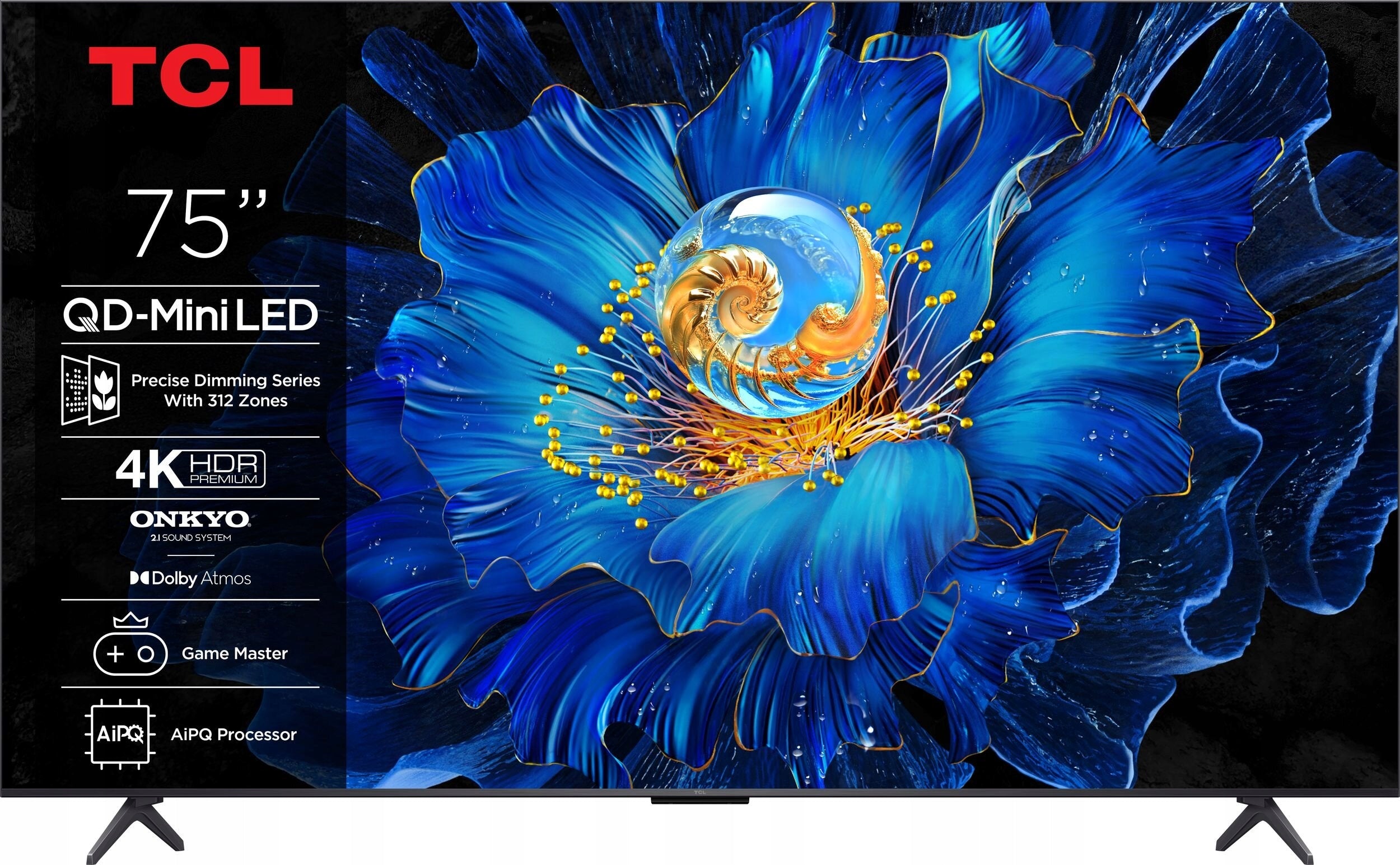TCL 75C69KS 75" QD-Mini LED 4K Google TV Dolby Atmos HD format 4K UHD