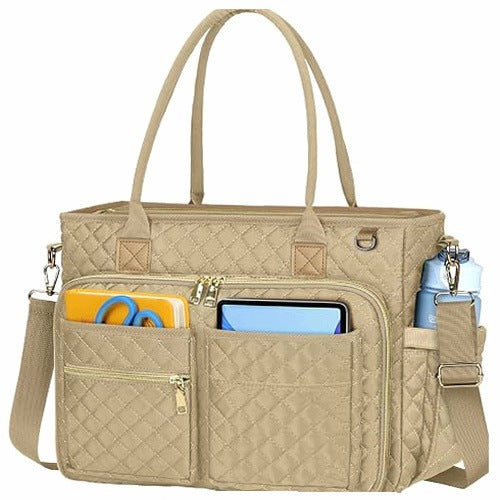 TEACHING COMPUTER BAG FOR WOMEN LARGE FOR WORK FABRIC FOR HOME