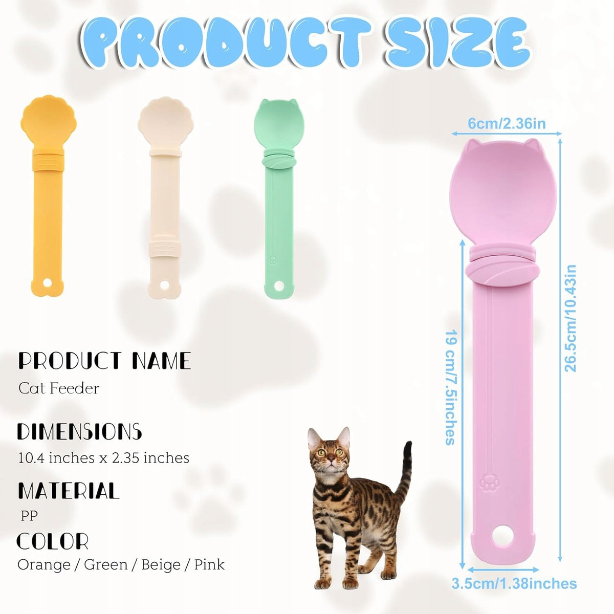 TEASPOONS FOR SQUEEZING CAT TREATS 4 PCS. DISPENSERS Brand no brand