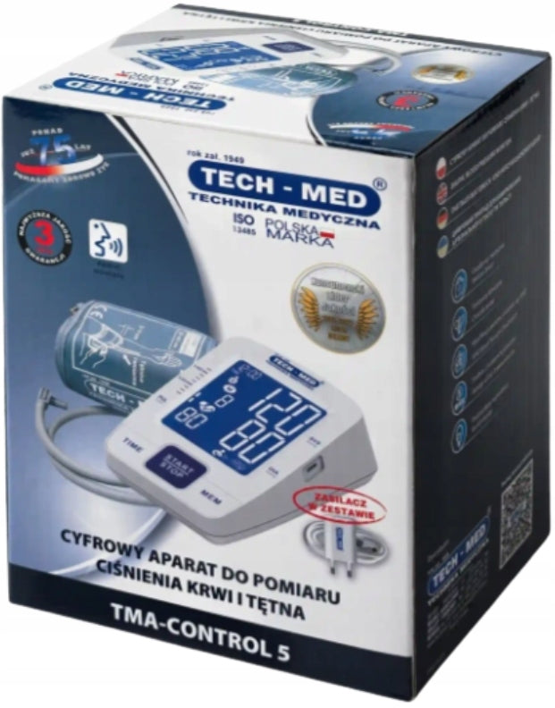 TECH-MED Blood pressure monitor TMA-CONTROL 5 power supply speech detection 1 piece EAN (GTIN) 5901812546043
