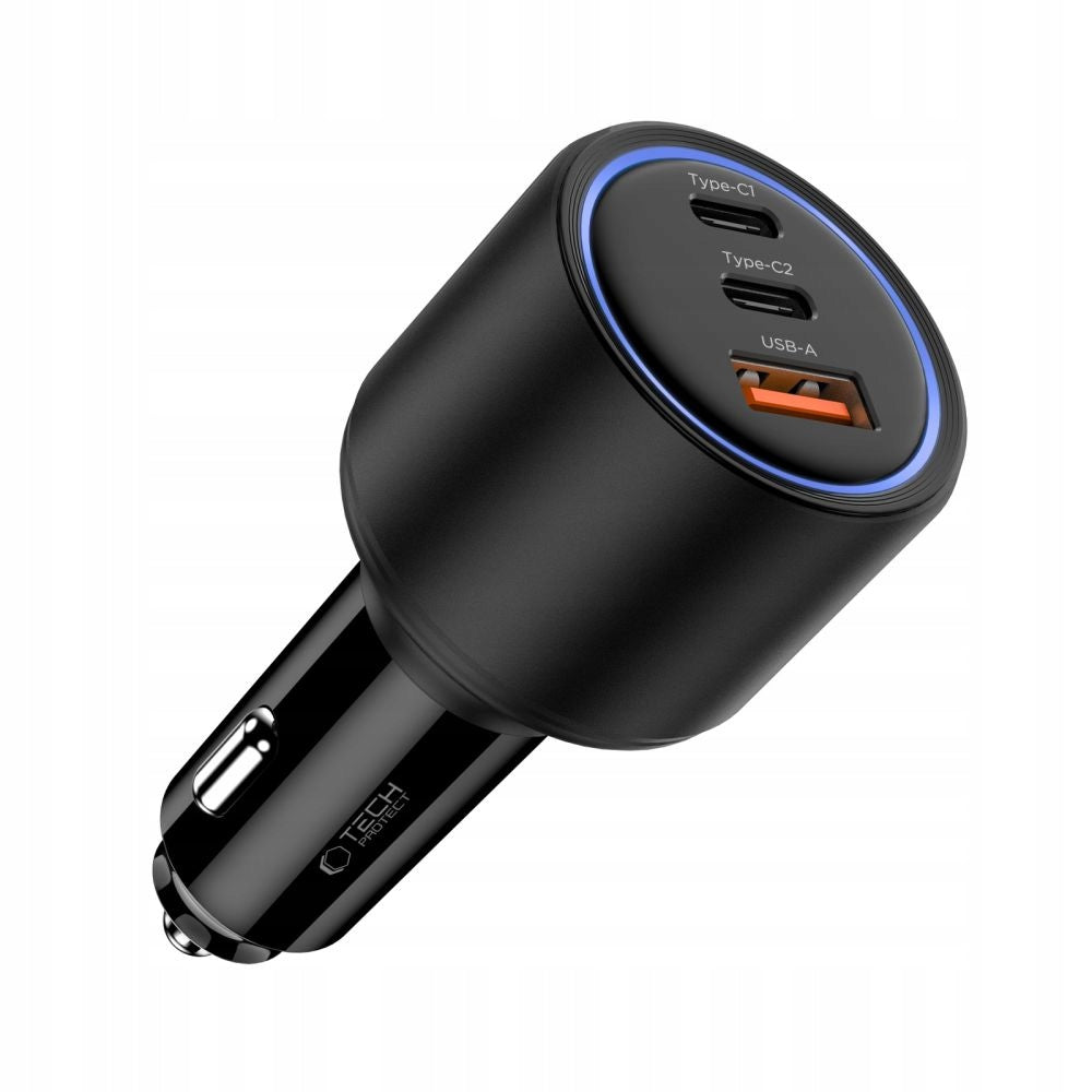 TECH-PROTECT CC04 3-PORT CAR CHARGER PD175W BLACK Manufacturer Tech-protect