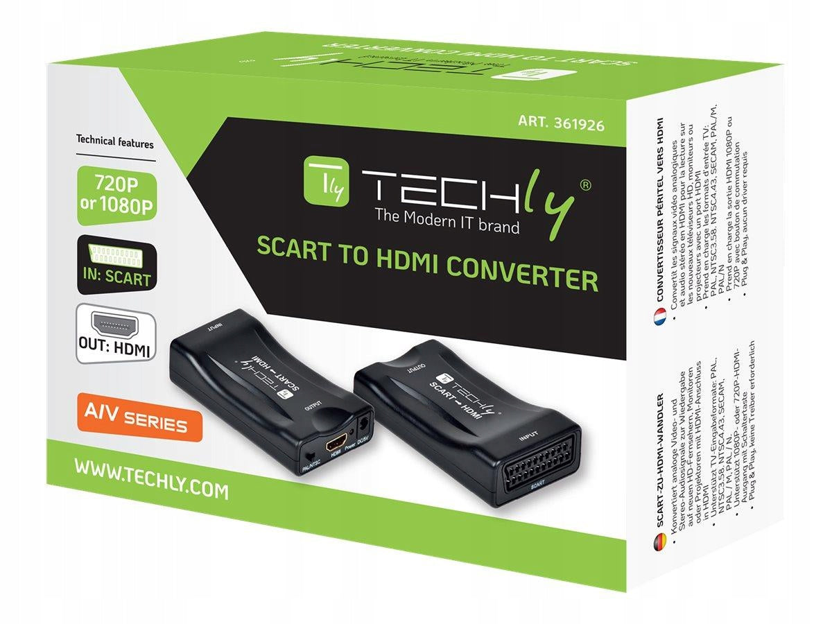 Techly, AV Euro/Scart/HDMI