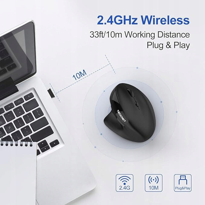 TECKNET EWMO1576 MOUSE WIRELESS MOUSE FOR LAPTOP COMPUTER USB NANO Packaging status original