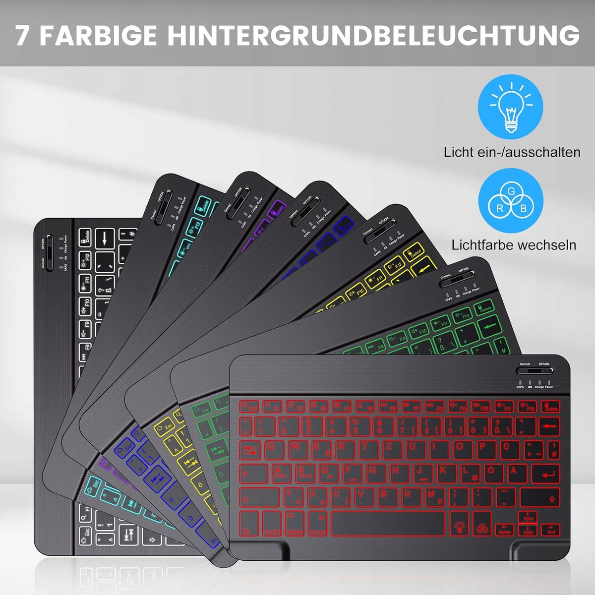 TECURS Wireless Keyboard + Bluetooth Mouse Kit QWERTZ Manufacturer code 00006222312