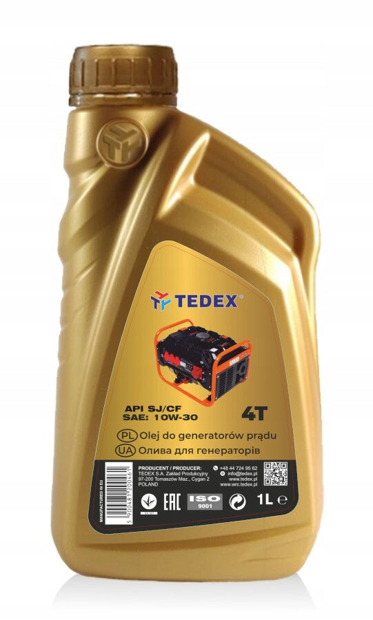 TEDEX OIL FOR GENERATOR 4T 1,0l 10W-30