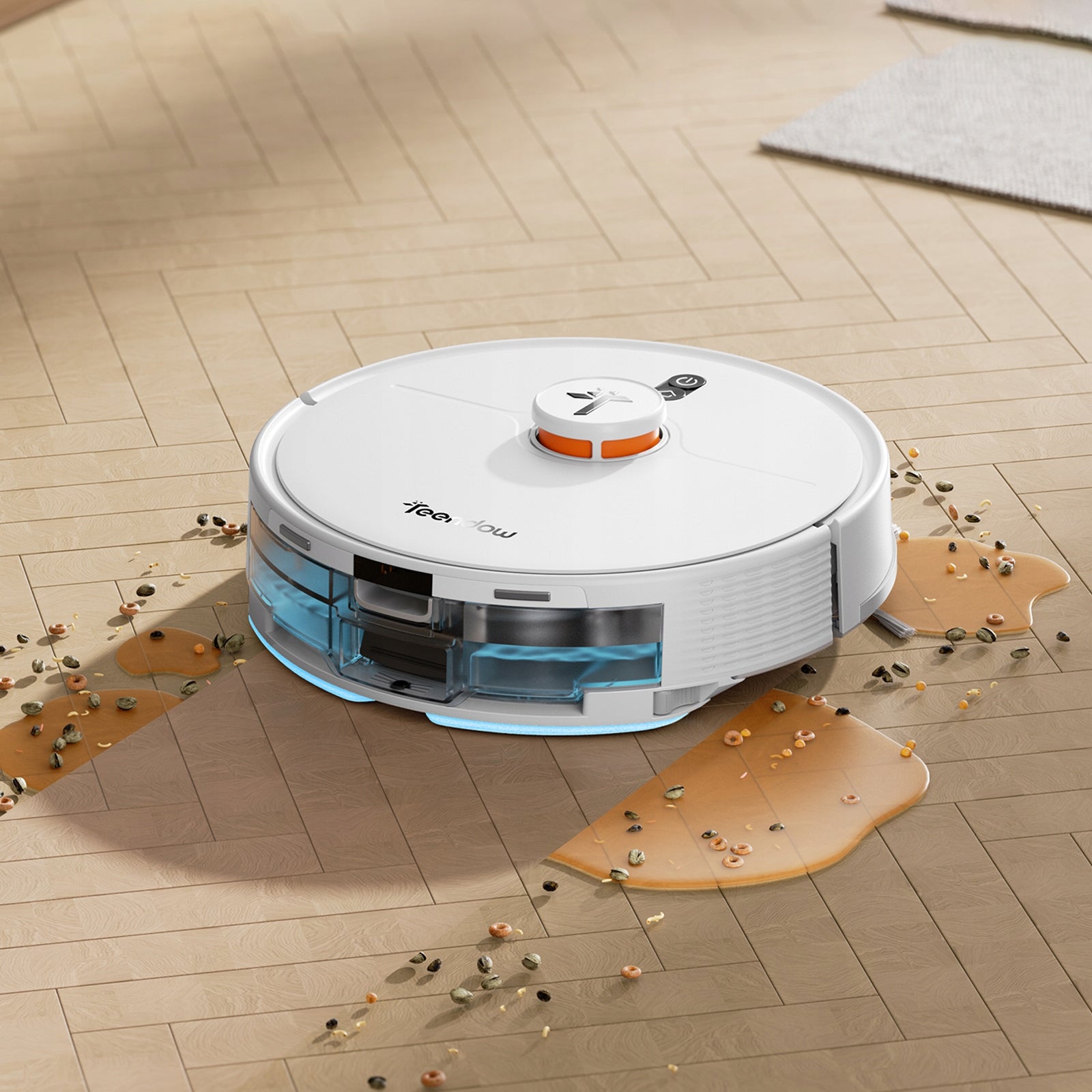 TEENDOW D20S MAX ROBOT VACUUM MOP 6KPA DOCK PET HAIR CARE Brand Teendow