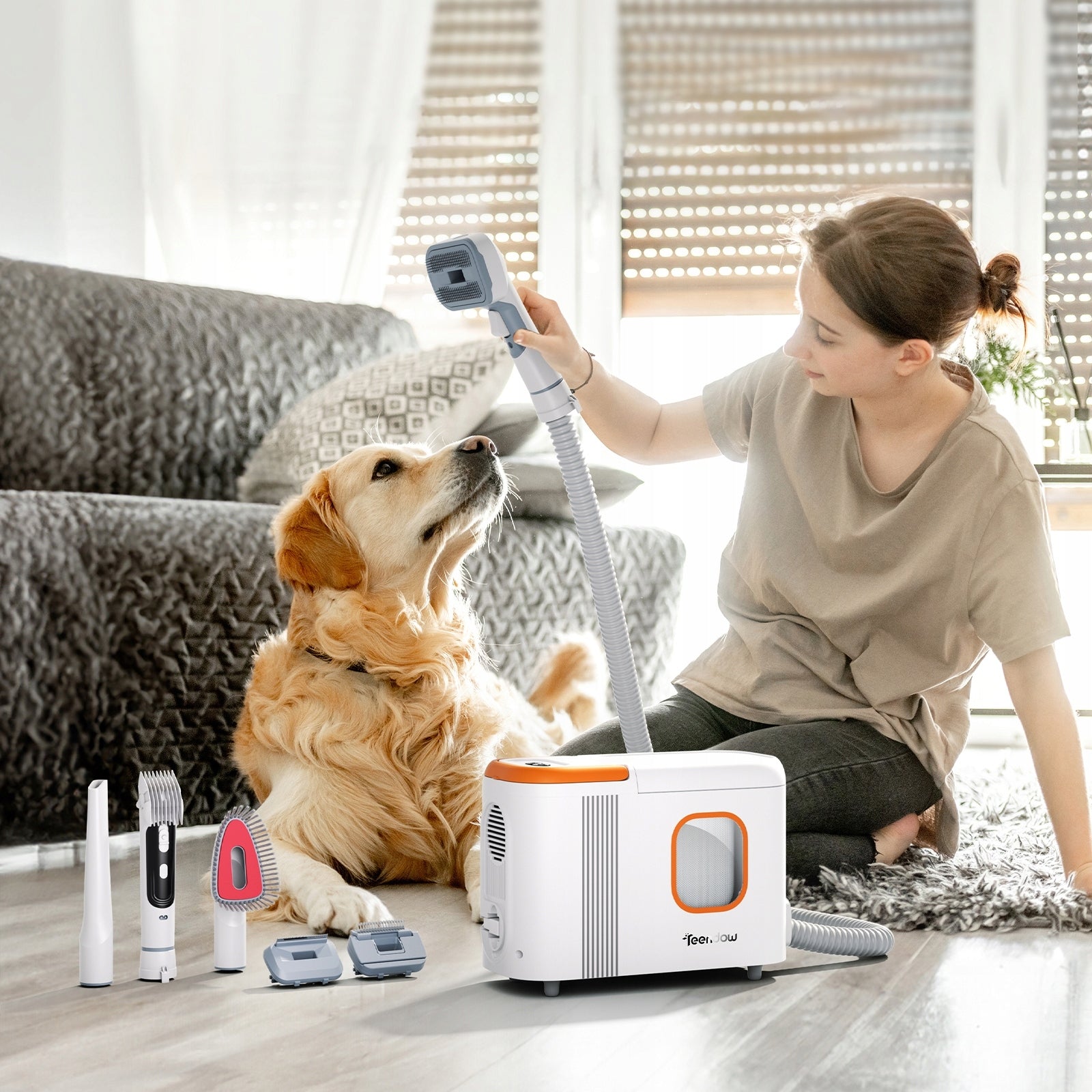 TEENDOW D20S MAX ROBOT VACUUM MOP 6KPA DOCK PET HAIR CARE Packaging status original