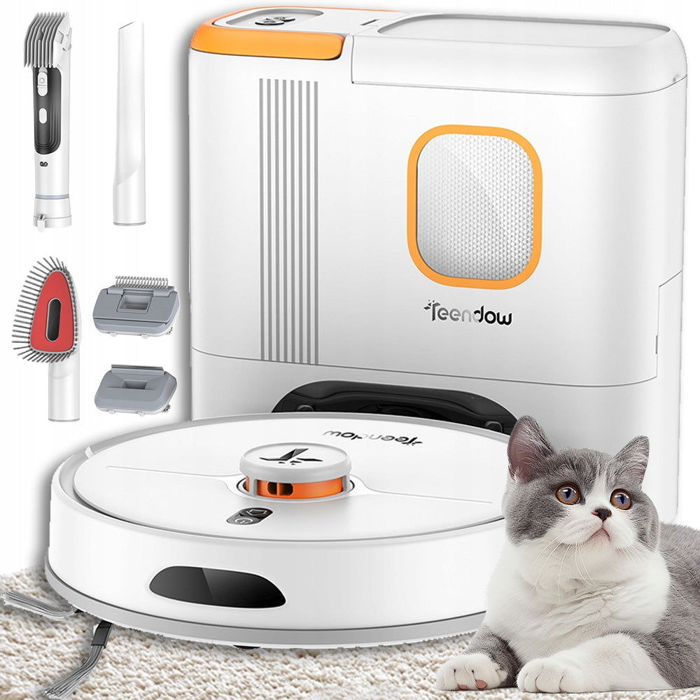 TEENDOW D20S MAX ROBOT VACUUM MOP 6KPA DOCK PET HAIR CARE