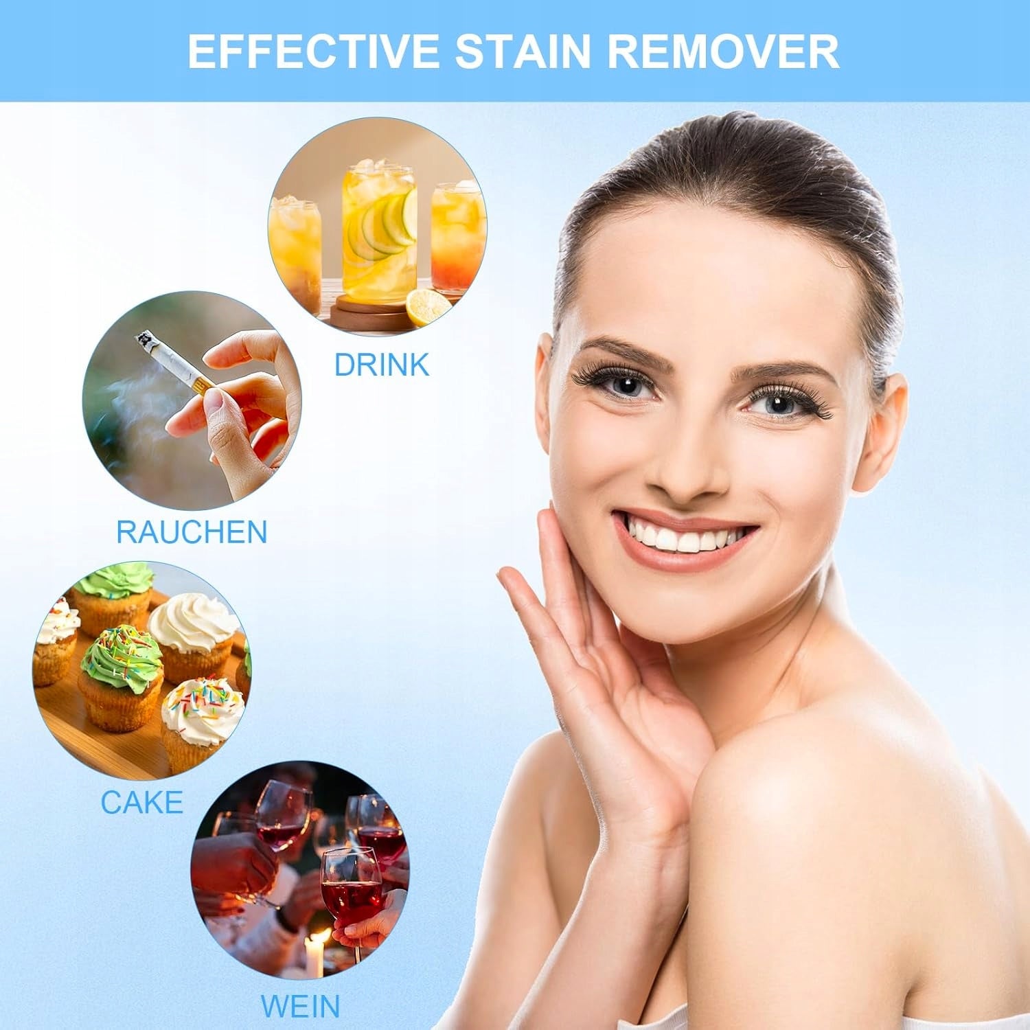 TEETH WHITENING KIT WHITENING GEL QUICKLY REMOVES DISCOLORATION Dominant color white