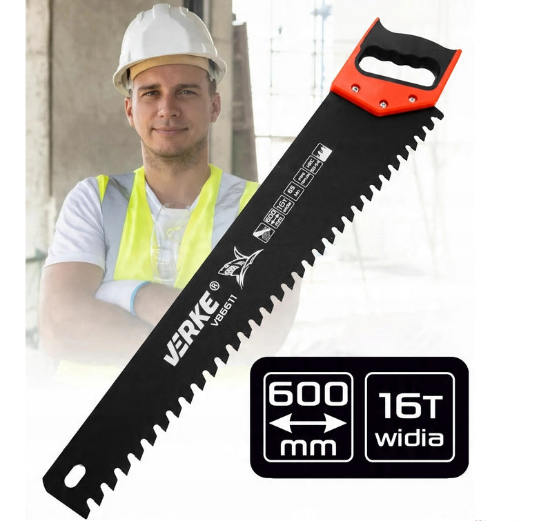 TEFLON BLOCK SUPPORT AERATED CONCRETE SAW 600mm 32Z 16Z WITH WIDIA 65MN Brand Verke