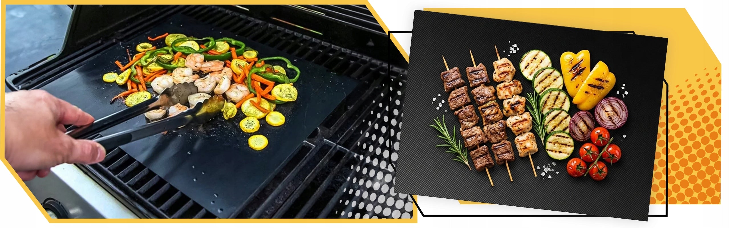 TEFLON MAT FOR OVEN GRILL BAKING TRAY SET 12X 40x33cm Manufacturer code Podkładka mata teflonowa zestaw 260 stopni